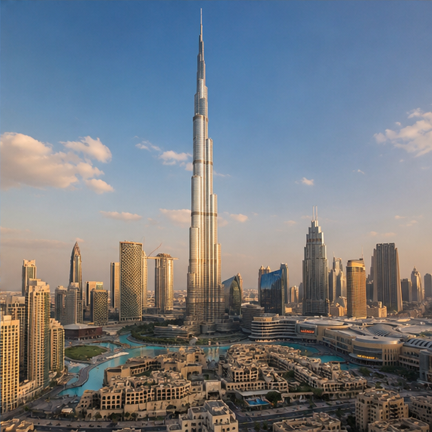 Dubai landmark background
