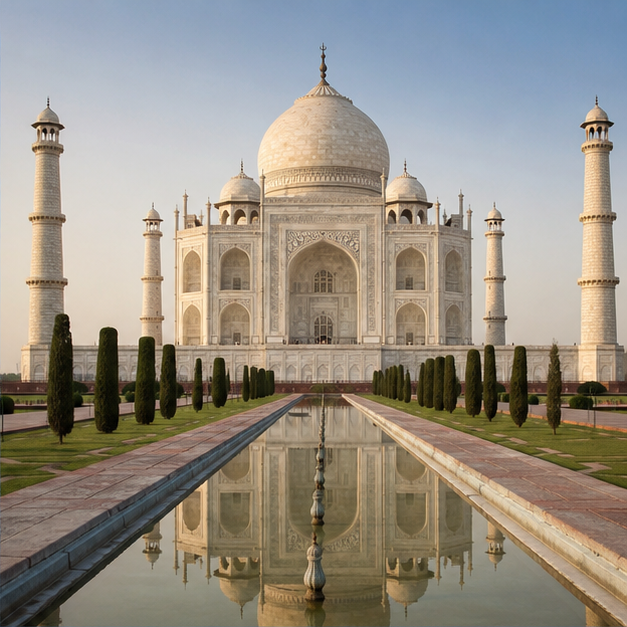 India landmark background