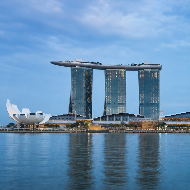 Singapore landmark background